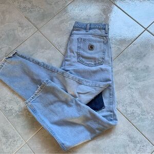 Vintage Upcycled Carhartt denim Jeans, Size 34